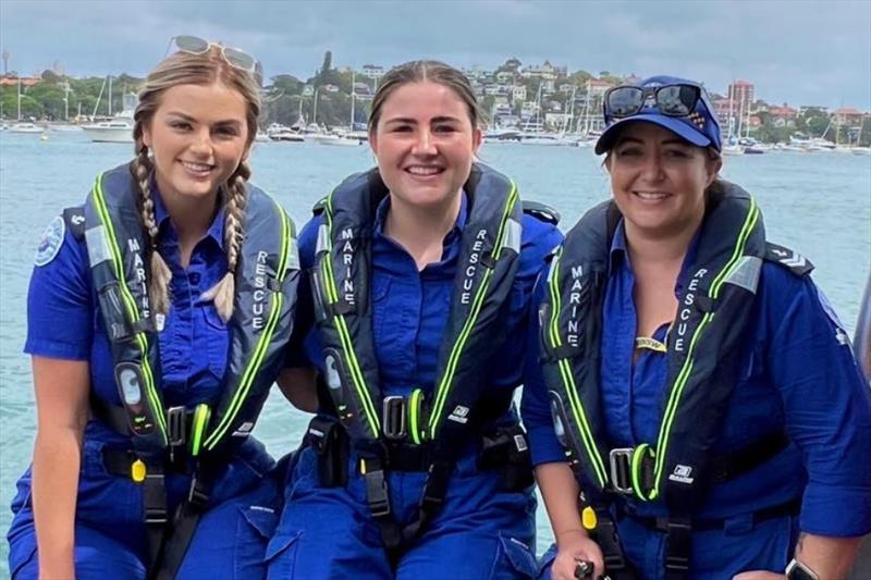 From L to R: Nicole Bowden, Sophie Baker and Julie Barkworth - photo © Marine Rescue NSW