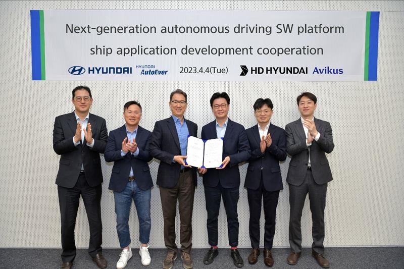 Avikus adapts Hyundai AutoEver's automotive self-driving platform to its self-boating platform photo copyright Avikus taken at 