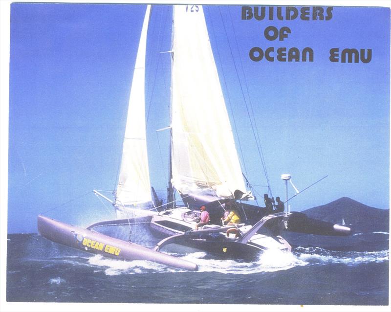 Gus supplied the Resin West System to build this Trimaran at 9a Murphy st I think late 1980's or early 90's - photo © West System