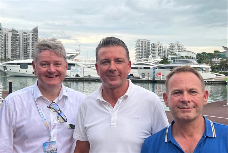 Simon Turner, Josh Lee and Martin Holmes - photo © Sunreef Yachts