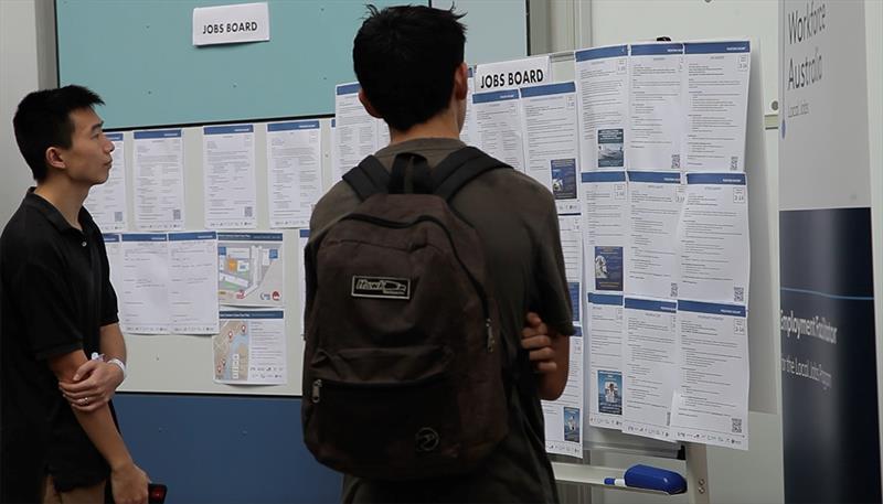 Jobs Board at the Cairns Maritime Careers Open Day photo copyright Nicholas Thorowgood taken at 