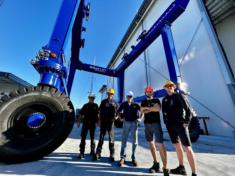 Boat Lift Italy and The Boat Works Crew - photo © The Boat Works