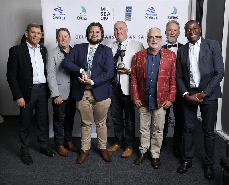 Newcastle Cruising Yacht Club celebrates their 2022 Club of the Year Award win photo copyright Gregg Porteous taken at Australian Sailing