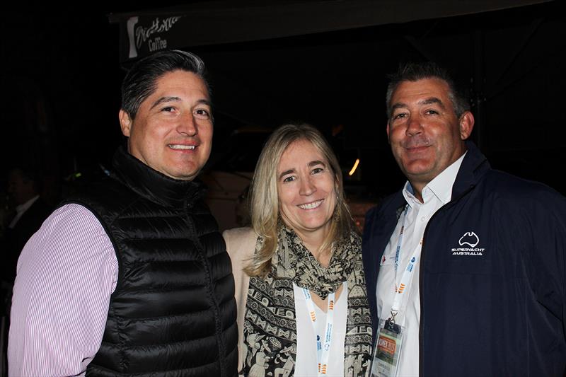 Mauricio Escamilla, Erin Ackor, David Good - RMS AIMEX VIP Dinner - photo © Rivergate Marina and Shipyard