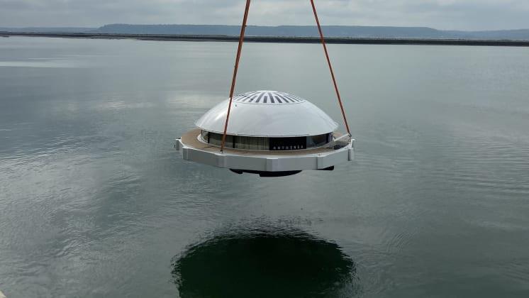 Anthénea floating eco-luxury suite - photo © Peters & May