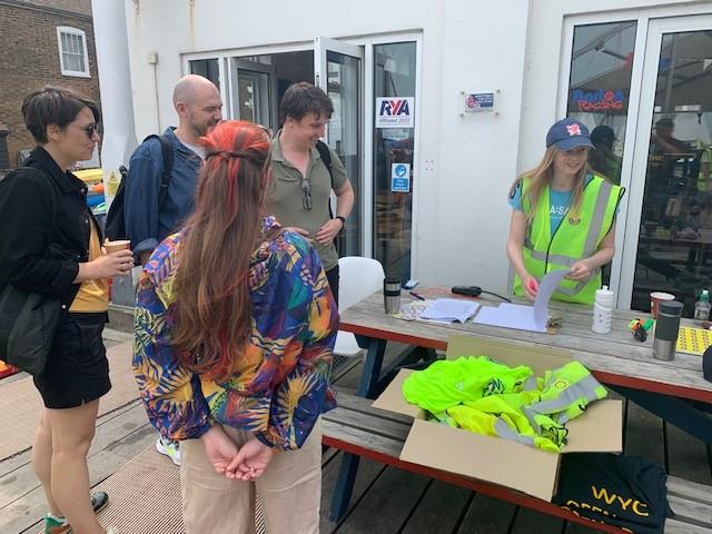 Whitstable Yacht Club Discover Sailing Day - club members welcome visitors - photo © Steve Gray