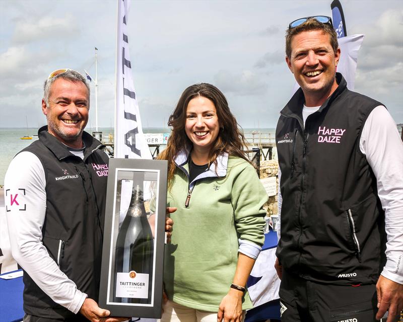 Taittinger Royal Solent Yacht Club Regatta 2023 Overall Winner Happy Daize and their Jeraboam photo copyright Jake Sugden taken at Royal Solent Yacht Club