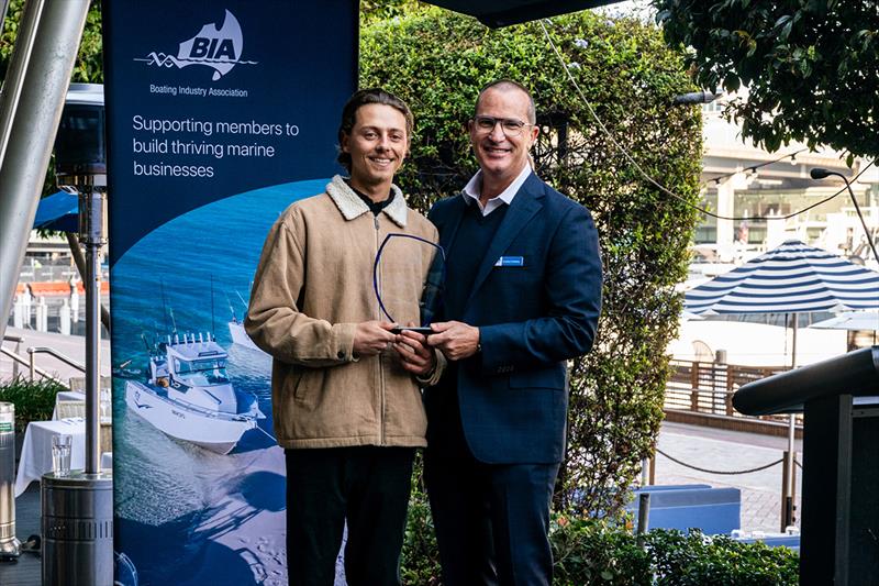 2023 Apprentice of the Year winner with BIA President - photo © Boating Industry Association