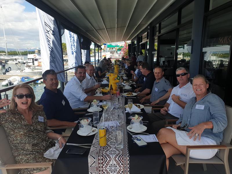 Attendees at the Rivergate Marina & Shipyard's VIP Captains' Lunch - photo © AIMEX