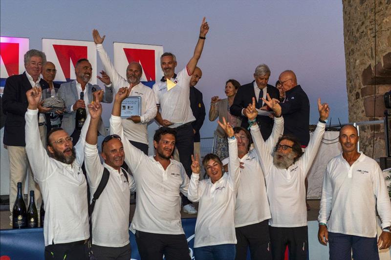 Matteo Fossati and his Stella Maris crew, Maxi D winners - 2023 Les Voiles de Saint-Tropez, final day - photo © Gilles Martin-Raget