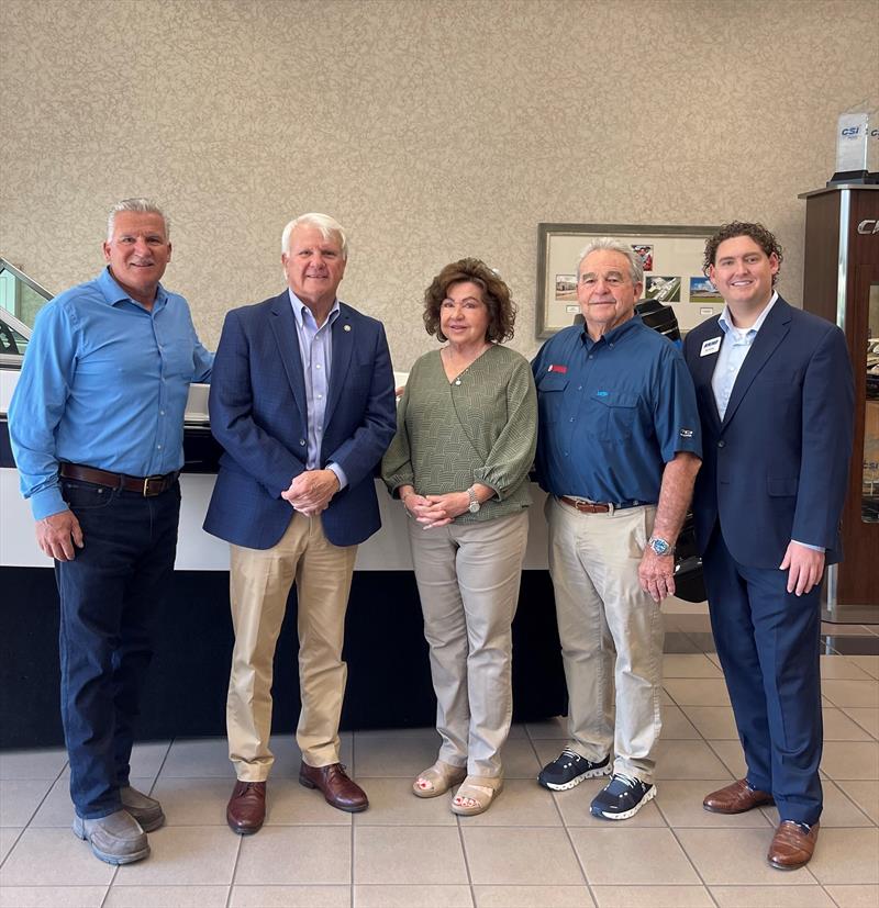 Georgia Speaker of the House Jon Burns visited Chaparral & Robalo Boats photo copyright National Marine Manufacturers Association taken at 