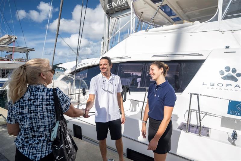 Charter Yacht Broker welcomed by Captain Bastian Tromp and Chef Sarai Ben Ari, Yacht Emysa, Best in Show 51'-60' photo copyright Mango Media taken at 