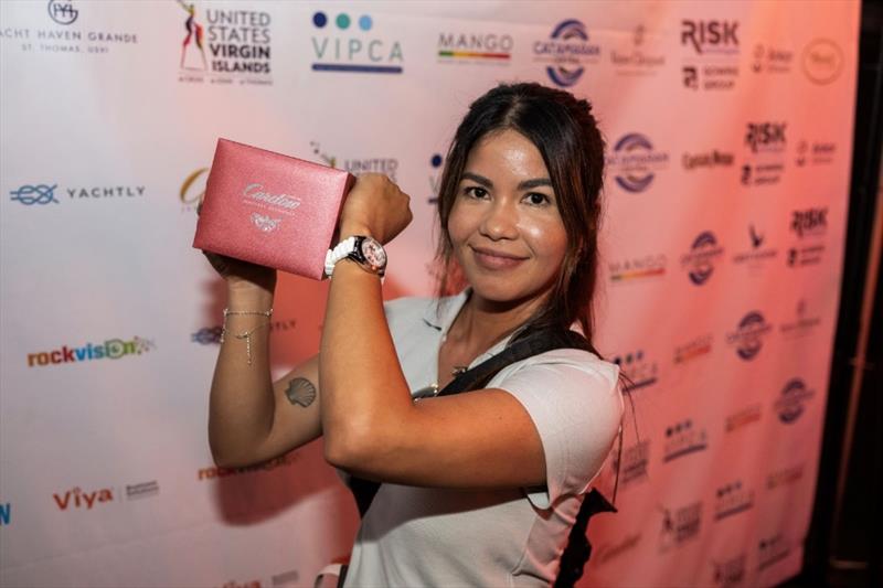 Chef Alli Bumgardner, Yacht La Sirena, Best Crew Honorable Mention with her Cardow Watch - photo © Mango Media