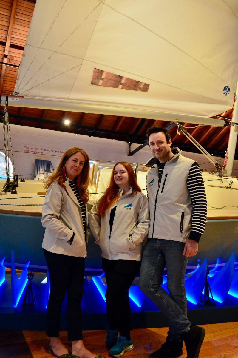 From left to right: Kelly Connell, Michelle Zachary and Jared Casci photo copyright The Sailing Museum taken at 