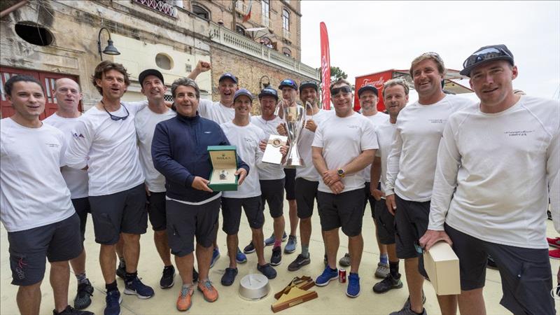 Peter Dubens and his North Star crew - the 2023 IMA Maxi European Champions photo copyright IMA / Studio Borlenghi taken at Circolo del Remo e della Vela Italia