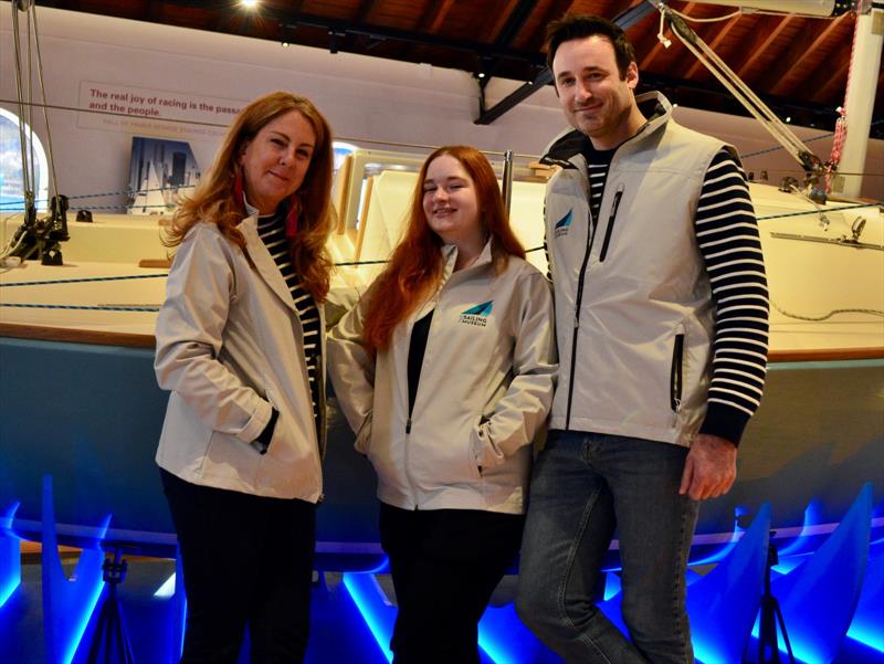 From left to right: Kelly Connell, Michelle Zachary and Jared Casci - photo © The Sailing Museum