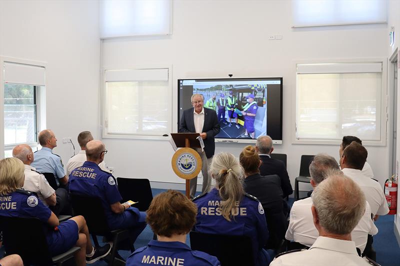 David Kellett AM addresses guests - photo © Marine Rescue NSW