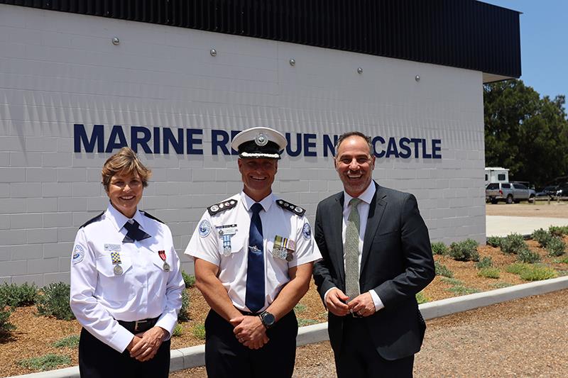 Lyn Van Homrigh, Alex Barrell and Jihad Dib - photo © Marine Rescue NSW