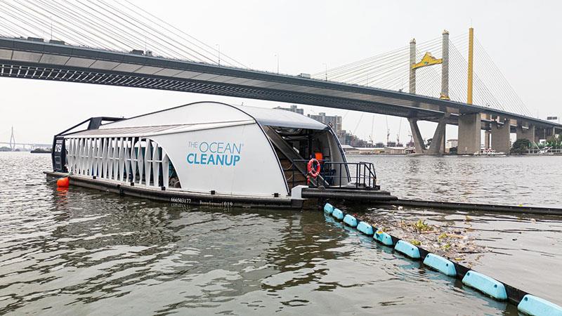 InterceptorTM river cleanup solution photo copyright The Ocean Cleanup taken at 