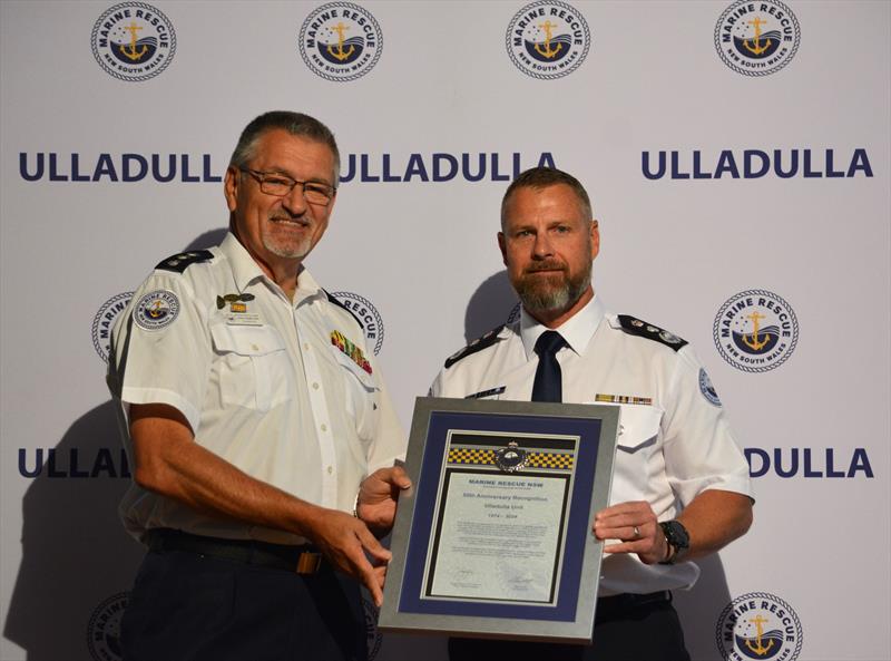 John Samulski and Alex Barrell - Marine Rescue Ulladulla's 50th anniversary celebration - photo © Marine Rescue NSW