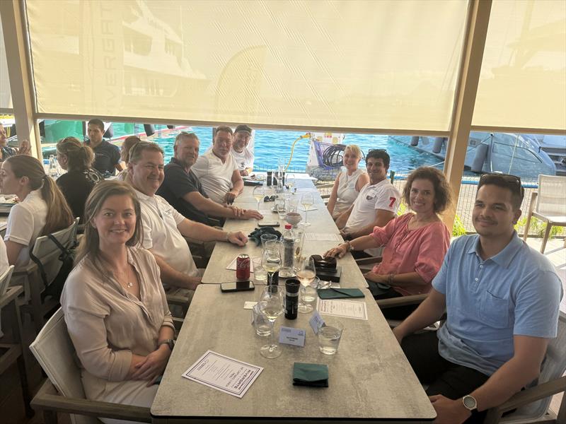 Table at the Rivergate Marina & Shipyard Captain's Lunch, mix of Aussie members, local Tahitian industry and superyacht Captains - photo © AIMEX