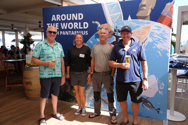 Pre-Captain's Lunch Drink with Captain MY Big Sky, Captain MY Helios 3, Chief Engineer Helios 3 and Nick McGuire, The Yard Brisbane - photo © AIMEX