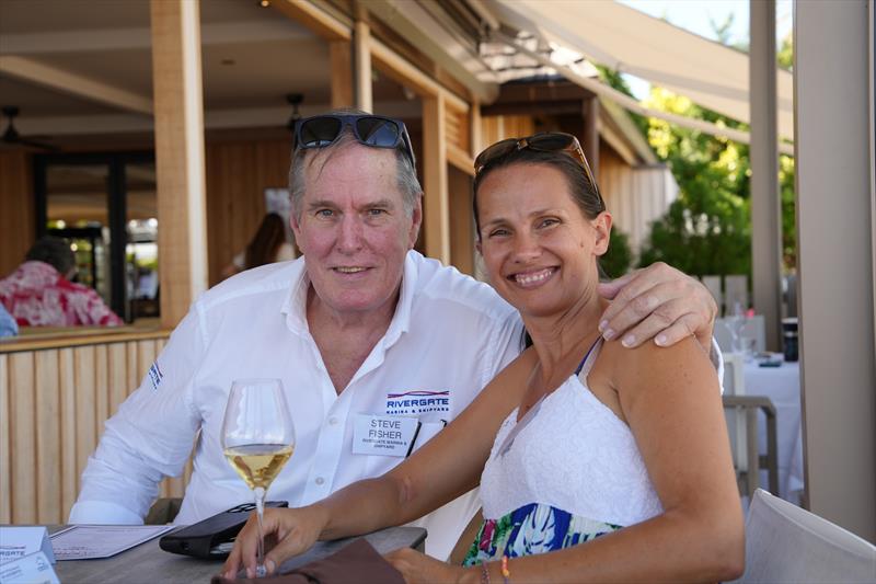 Captain's Lunch Steve Fisher, Rivergate Marina & Shipyard and Tehani Fiedler-Valenta, Tahiti Crew - photo © AIMEX