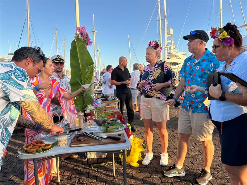 Judges scoring MY Babac at the BBQ Cooking Competition  - photo © AIMEX