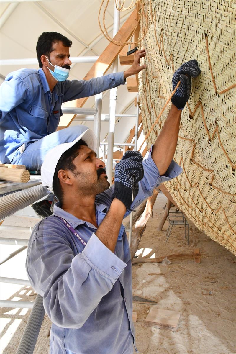 Building the Magan Boat - photo © Emily Harris / Zayed National Museum