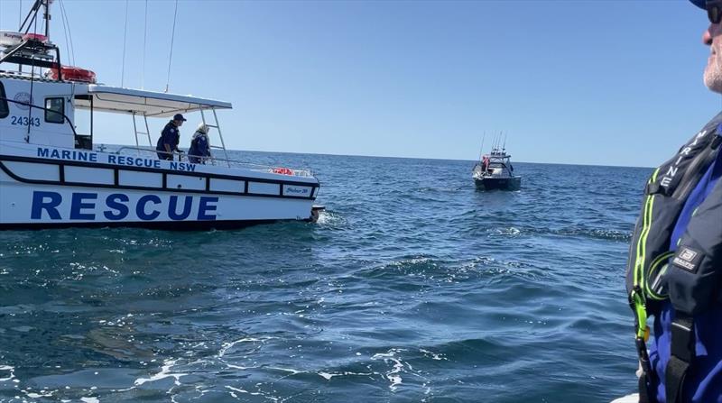 Marine Rescue Bermagui and Narooma volunteers complete a joint offshore assist - photo © Marine Rescue NSW