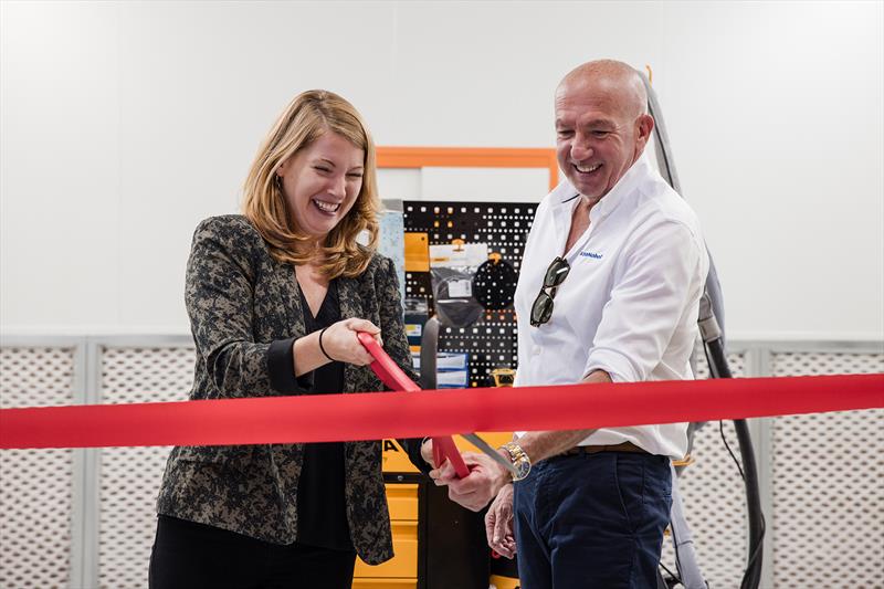 Jemma Lampkin and Simon Knight opening YPAC - photo © Libertad Magallan