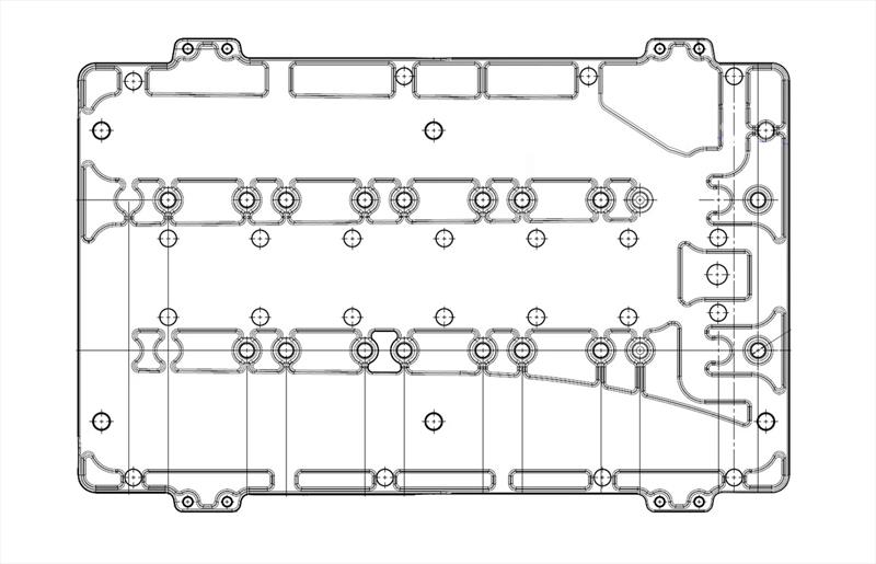 FSW (Friction Stir Welding) Cooling Plates - Schematics - photo © Vision Marine Technologies