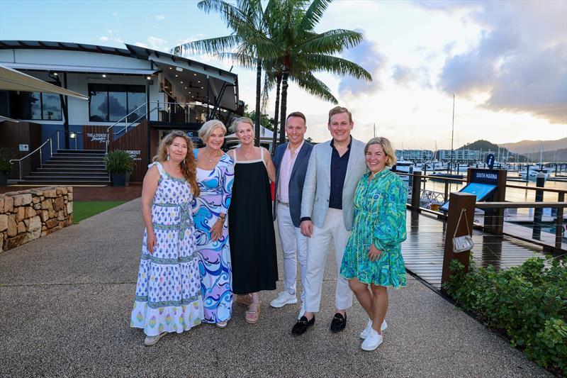 WLSQ Ambassadors Katelyn Aslett-Collins and Marissa Vecchio AM, Epic Walk for DV organisers Carlee Hay, Brendan Mann and Brendan Smith, and Team Whitsundays Dancing CEO Alice Harriott - photo © Coral Sea Marina Resort