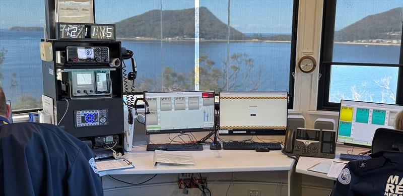Inside the Marine Rescue Port Stephens radio base - photo © Marine Rescue NSW
