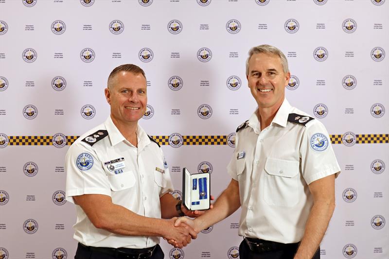 Marine Rescue NSW Commissioner Alex Barrell and Deputy Commissioner Todd Andrews - photo © Marine Rescue NSW