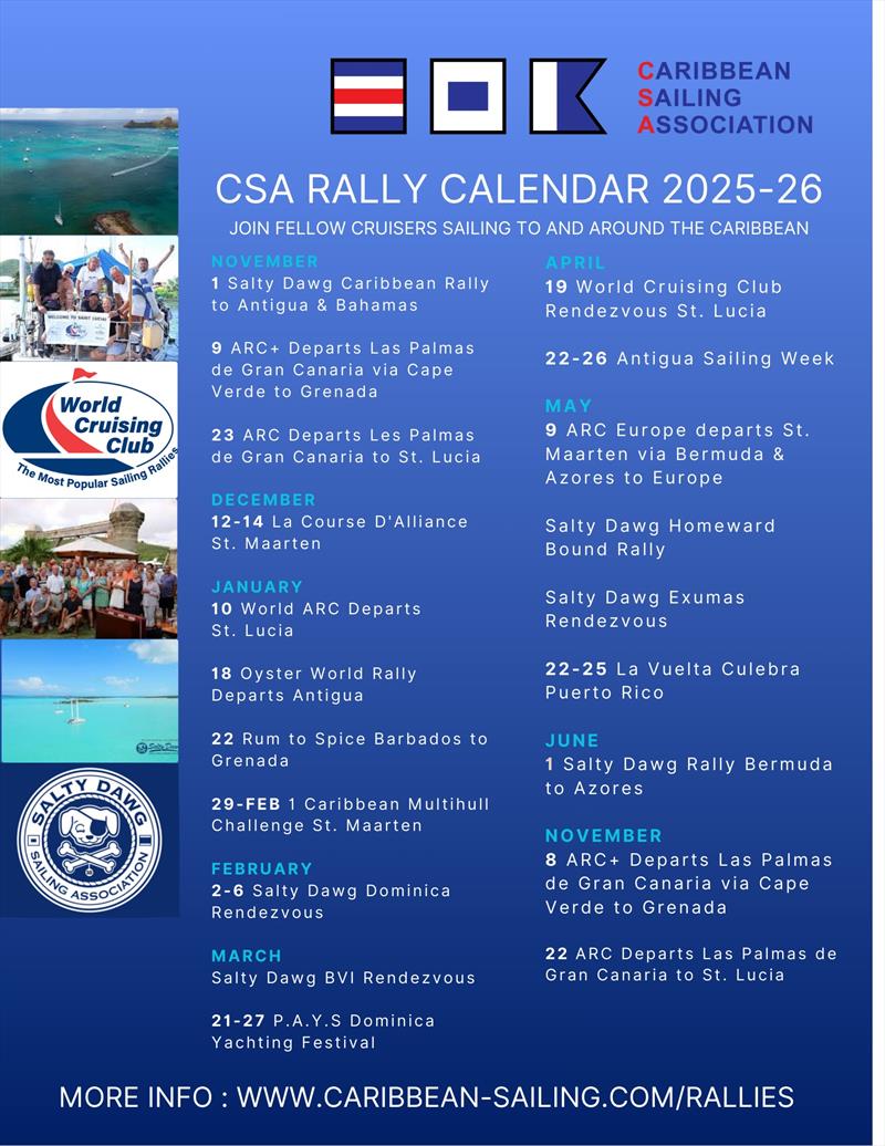Caribbean Sailing Association announces 2026 Rally calendar - photo © Caribbean Sailing Association