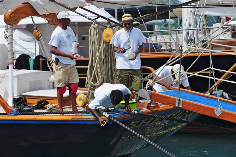 Antigua is known for having some of the best varnishers in the world - photo © Antigua and Barbuda Marine Association