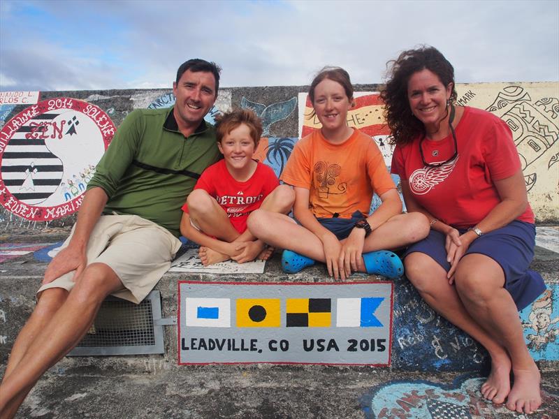 Christopher and Molly Barnes with Porter and Rabbit - photo © Cruising Club of America