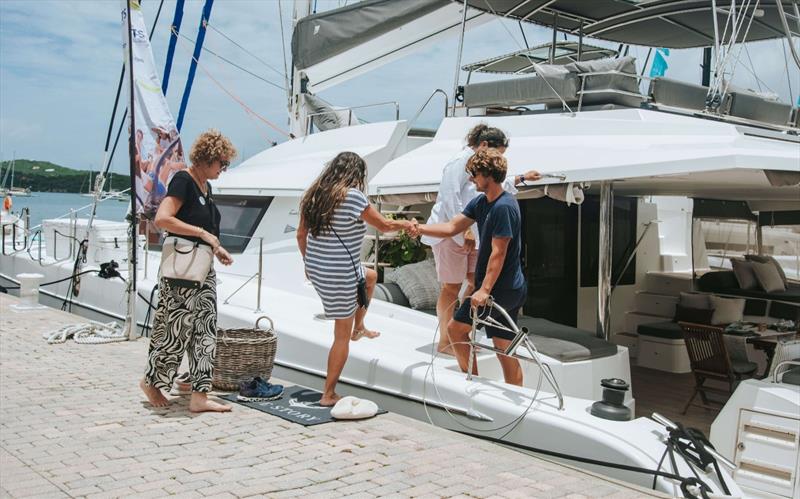 A Fountaine Pajot Victoria 67 on display at VIBE 2025 - photo © MediaBoostVI