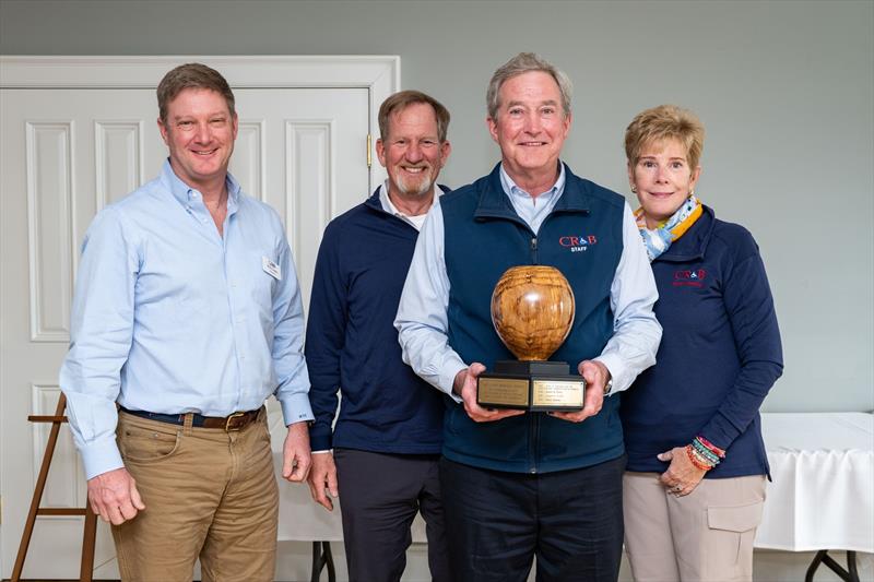 (L-R) CRAB Chair Will Crump, CRAB Treasurer Jib Edwards, Paul Bollinger, and CRAB Vice Chair Beth Rossman - photo © CRAB Sailing