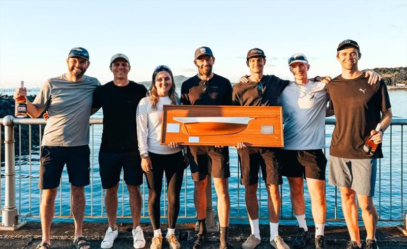 NZ National Keelboat Champions: Jordan Stevenson and his winning crew of Andrew Clarke, Byron van Vugt, Anna Merchant, Josh Salthouse, Harry Hull, and Matthew Hughes - Royal Akarana YC - May 2025 - photo © Photo / Supplied