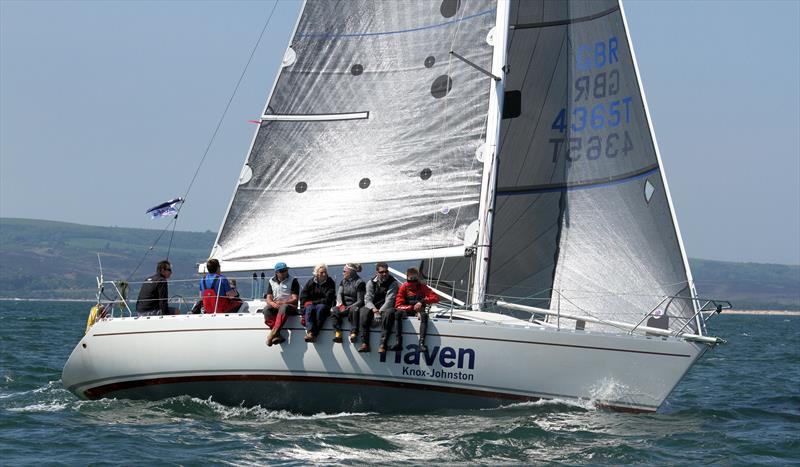 The MS Amlin / Haven Knox-Johnston racing team at the 2016 Poole Regatta photo copyright Mark Jardine taken at Parkstone Yacht Club and featuring the  class