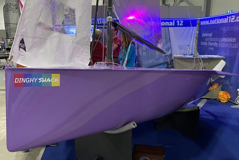 Purple patch at the RYA Dinghy & Watersports Show 2024 - A beautiful National 12 photo copyright Magnus Smith taken at RYA Dinghy Show and featuring the National 12 class