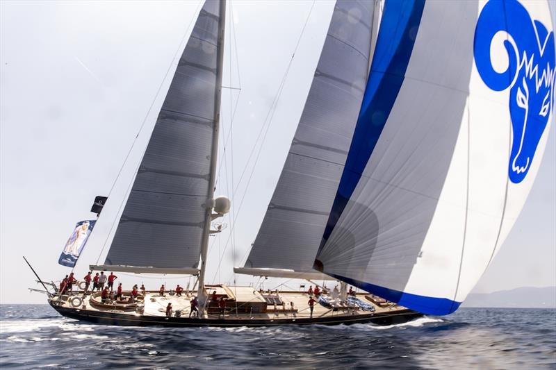 North Sails Boat of the Day winner Huckleberry, who was sailing with the new North 3Di Ocean superyacht product at the 2019 Superyacht Cup Palma photo copyright Sailing Energy taken at Real Club Náutico de Palma and featuring the  class