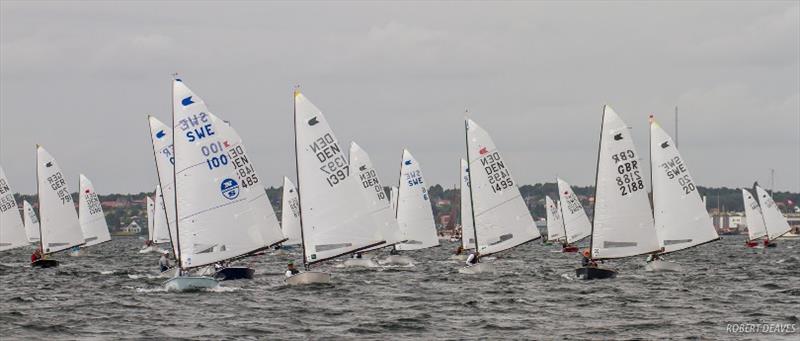 OK Dinghy fleet photo copyright Robert Deaves taken at  and featuring the OK class