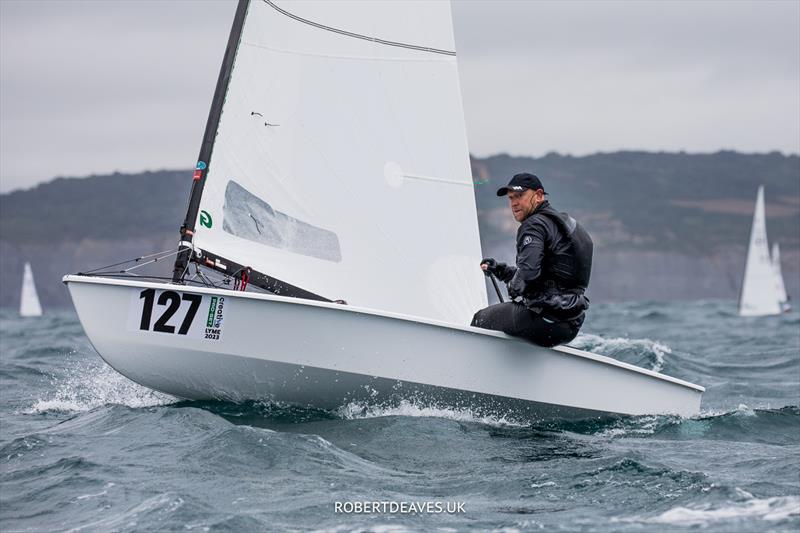 OK Dinghy Worlds Day 5 - Niklas Edler, SWE - photo © Robert Deaves / www.robertdeaves.uk