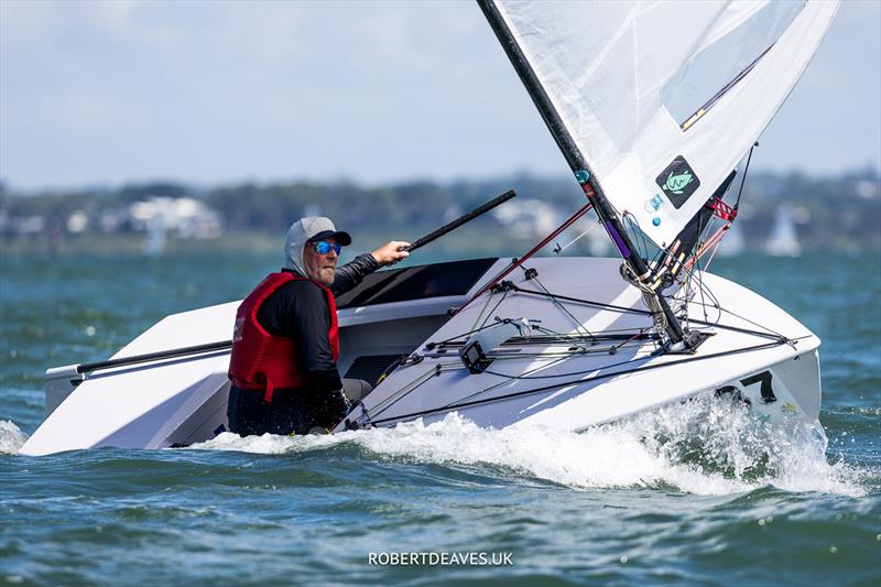 Henrik Kofoed Larsen, DEN - 2024 Tan Lines OK Dinghy World Championship, RQYS, Brisbane - photo © Robert Deaves