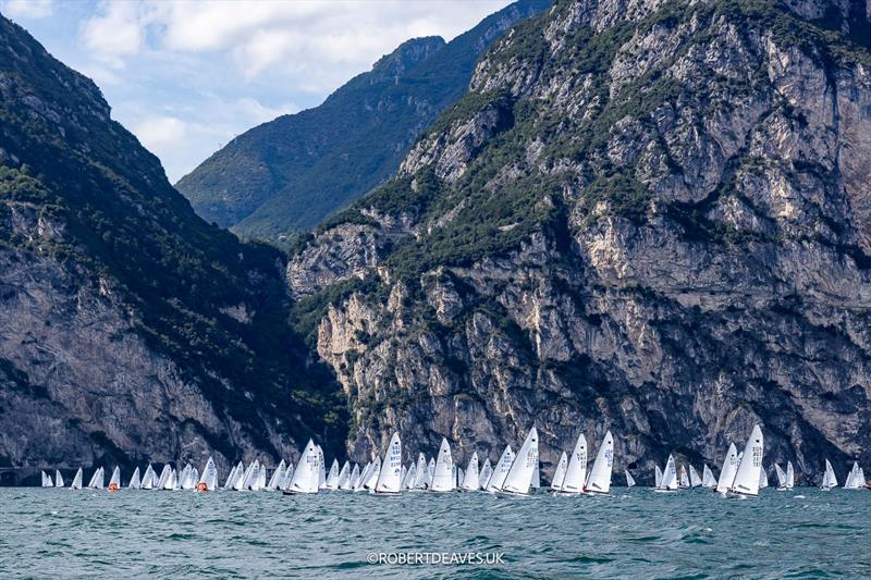 OK Dinghy Worlds at Lake Garda Day 2 - Race 4 - photo © Robert Deaves / www.robertdeaves.uk