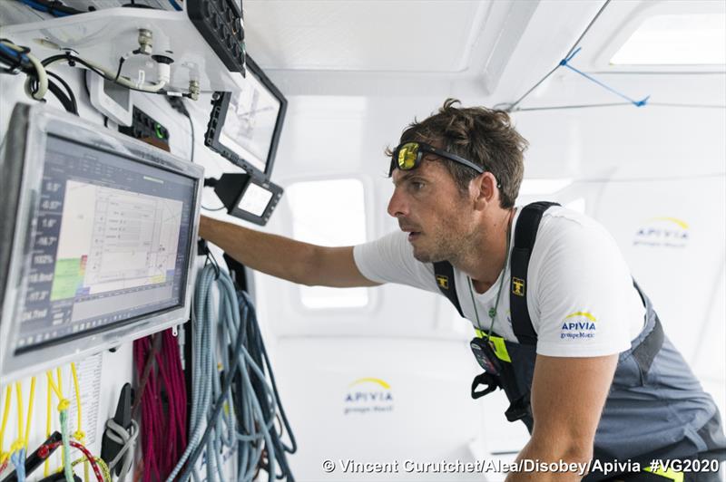 Charlie Dalin on Apivia leads the Vendée Globe - photo © Vincent Curutchet / Alea / Disobey / Apivia #VG2020