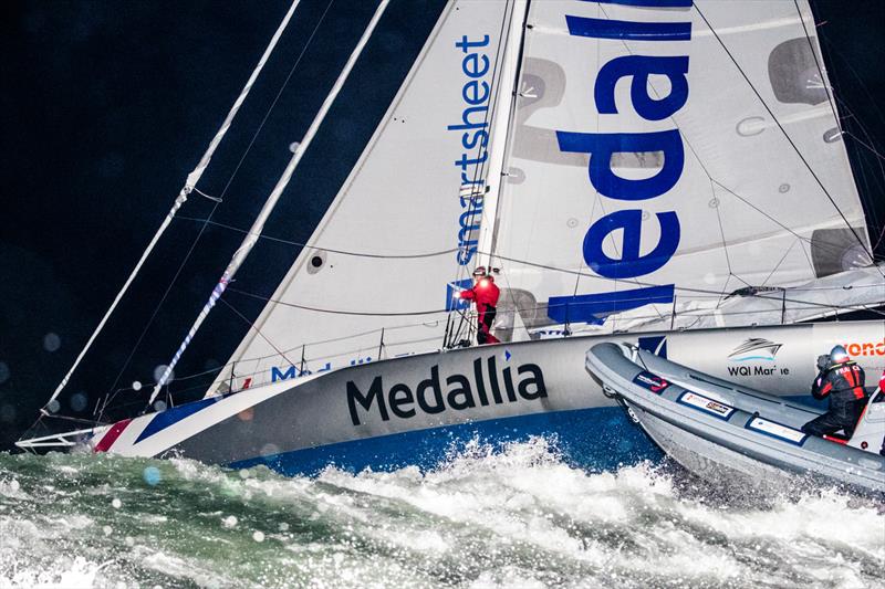 Pip Hare on Medallia finishes the Vendée Globe 2020-21 in Les Sables d'Olonne - photo © Richard Langdon / Ocean Images